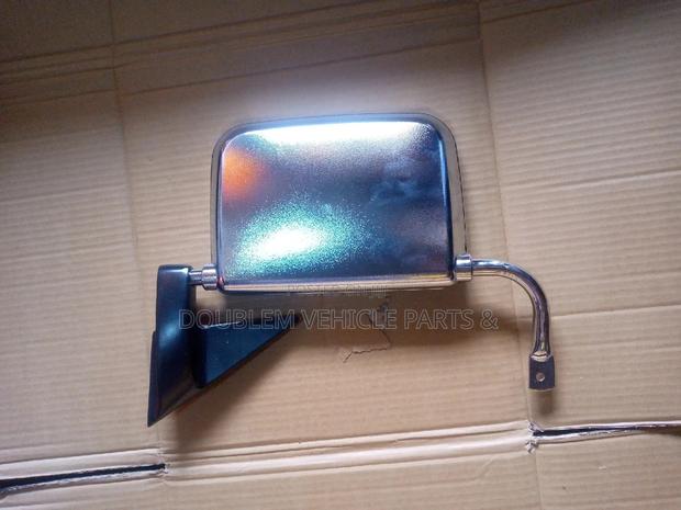 Sidemirror Nissan QD32/E24/E27 Chrome Right /Caravan - thumbnail 3