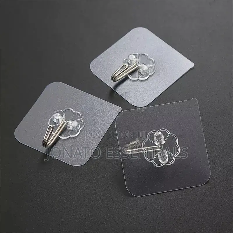 10 Piece Multipurpose Hooks, Wall Mounted Adhesive Hooks