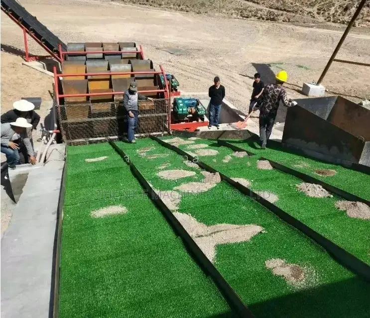 Plastic Gold Mining Grass Carpet / Mat