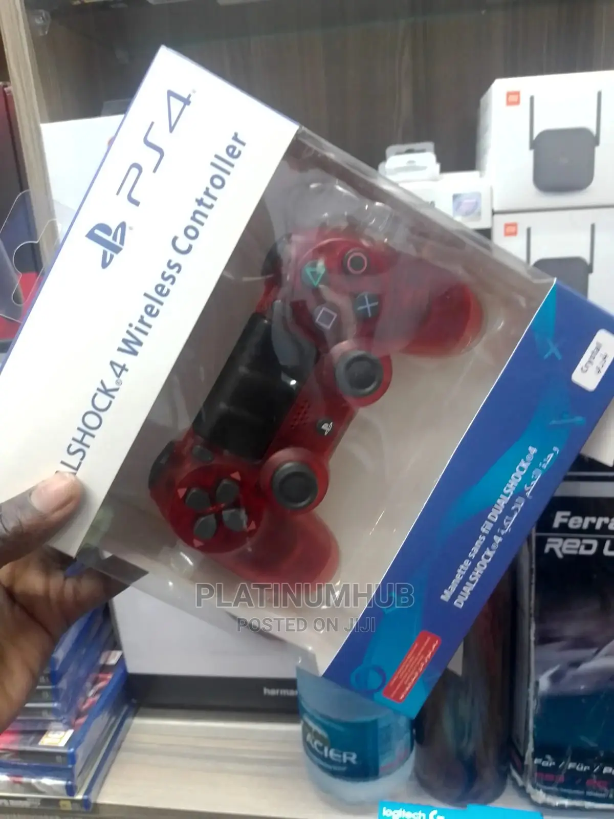 Crystal Red Playstation 4 Controller