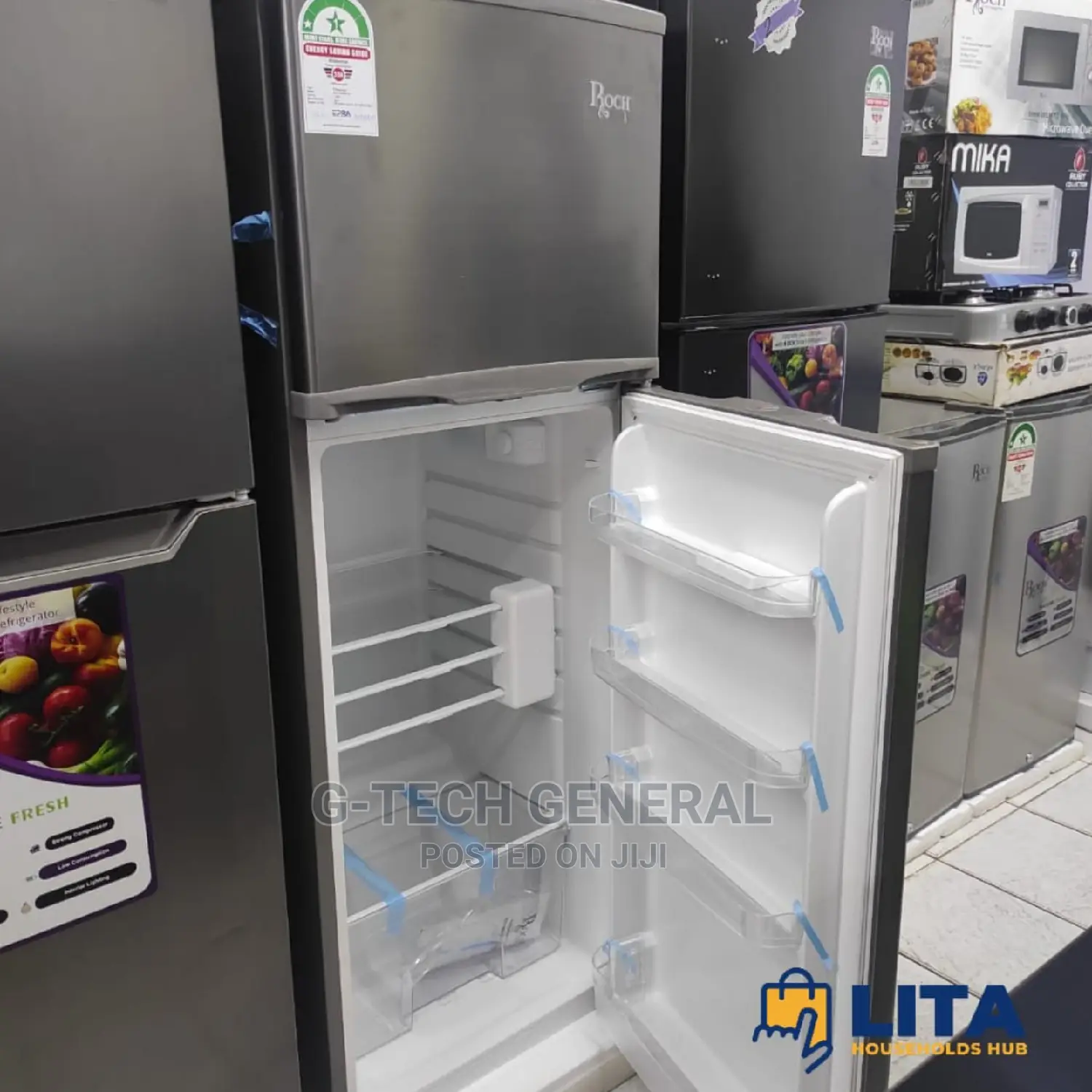 Roch Rf-210 Refrigerator - 170l Double Door Refrigerator