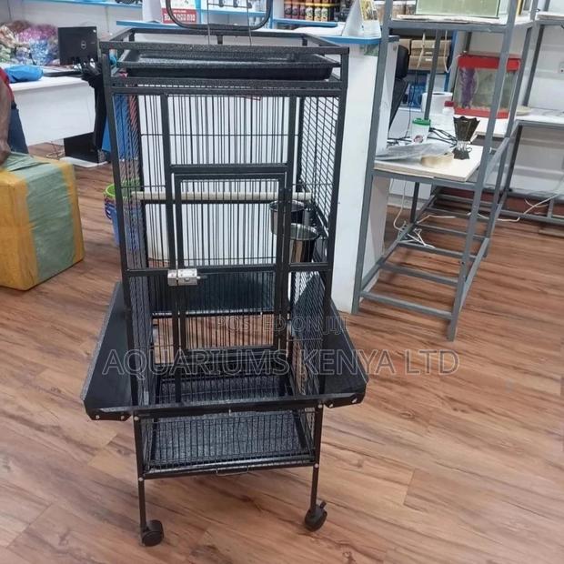 Black Cage for Birds ,Bigger Cage - main view