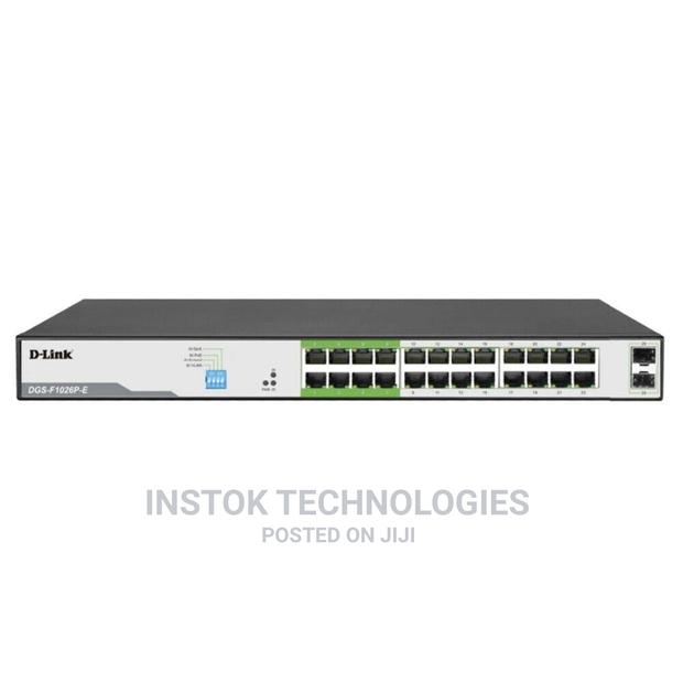 D-Link Dgs-F1026p-E 250M 24-Port 1000mbps Poe Switch With 2