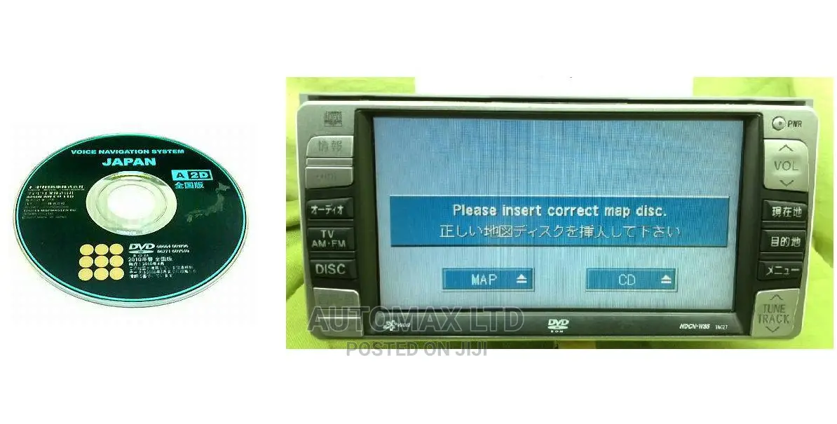 Toyota Map Disk Missing Error and Fix