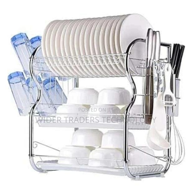 3 Tier Stainless Steel Dish Rack Drainer