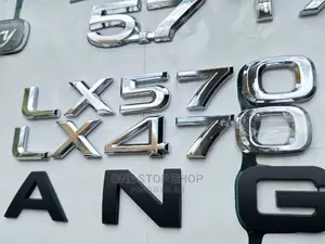 LX 570 and LX 470 Chrome Badge Stickers