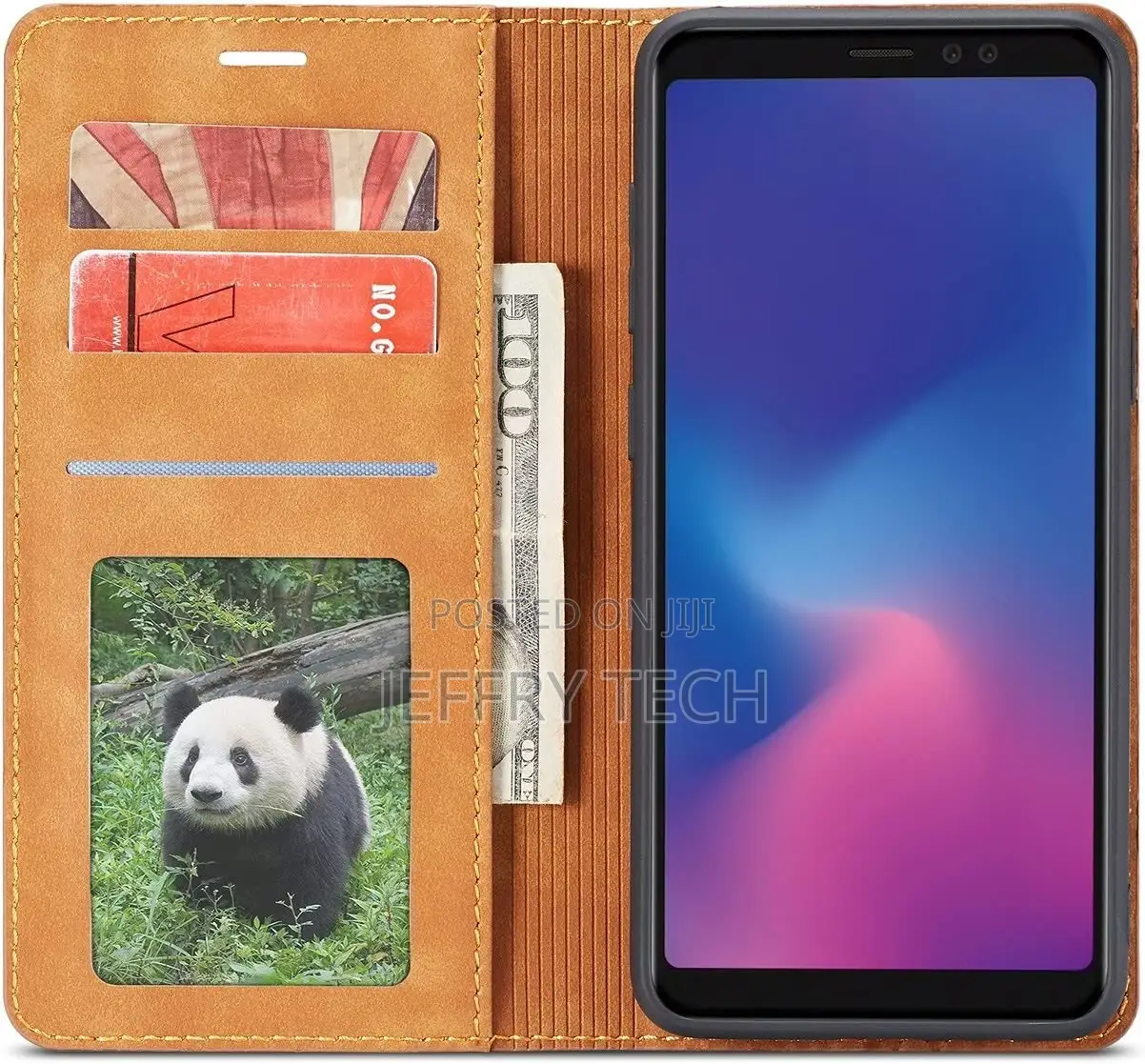 Leather Wallet Case for Tecno Camon 19 Wallet Case With Cash