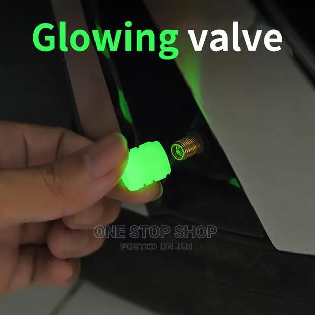 4pcs Glowing Tire Valves