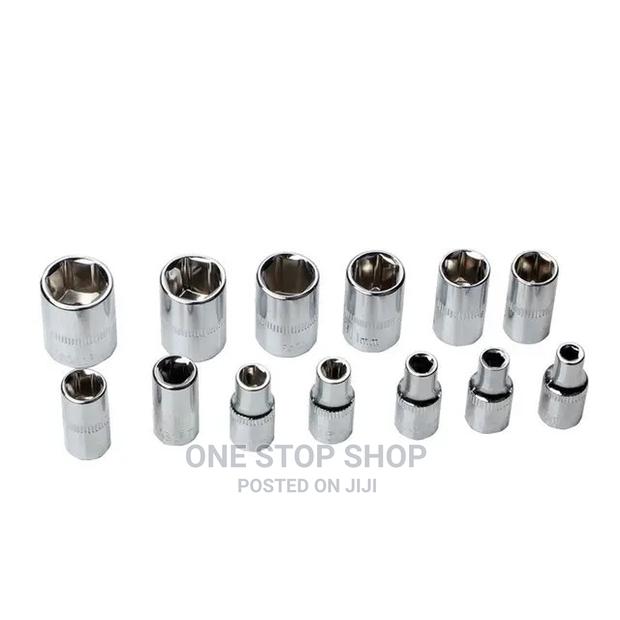 46pc Repair Kit Ratchet Socket Wrench Set With Blow Case - thumbnail 3