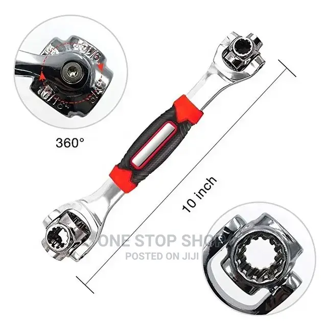 48in1 Multifunction Wrench With 6 Corner 360°Rotating Head