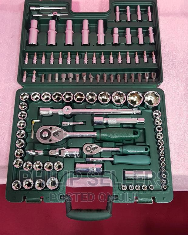 Vanadium Socket Wrench Set Tool Kit With Plastic Box - thumbnail 2
