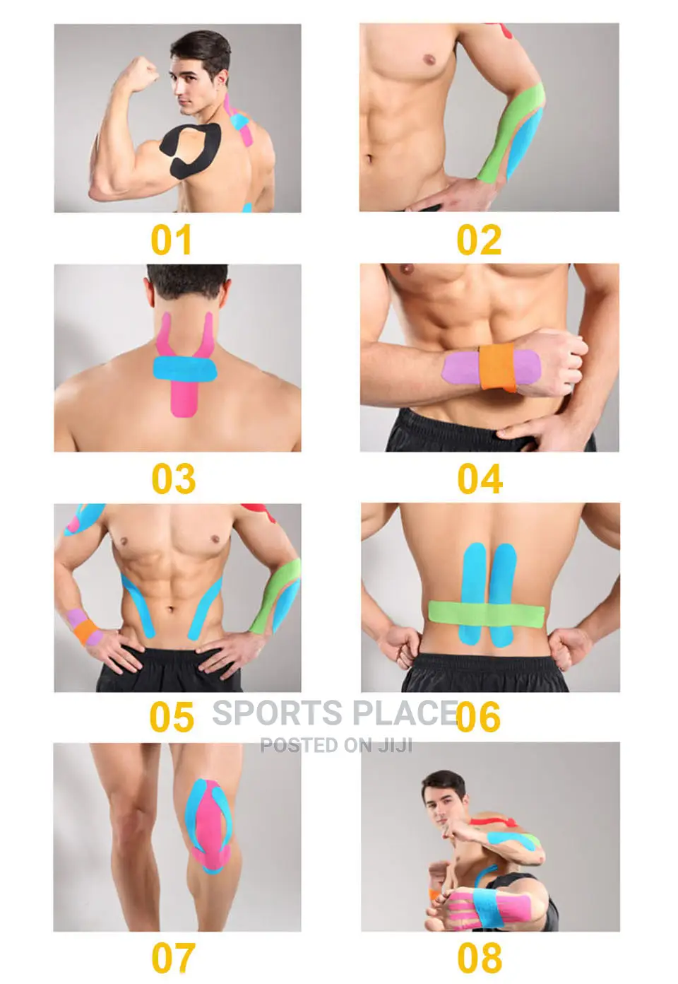 Kinesiology Tape K-Tape Athletic Tapes Muscle Tapes