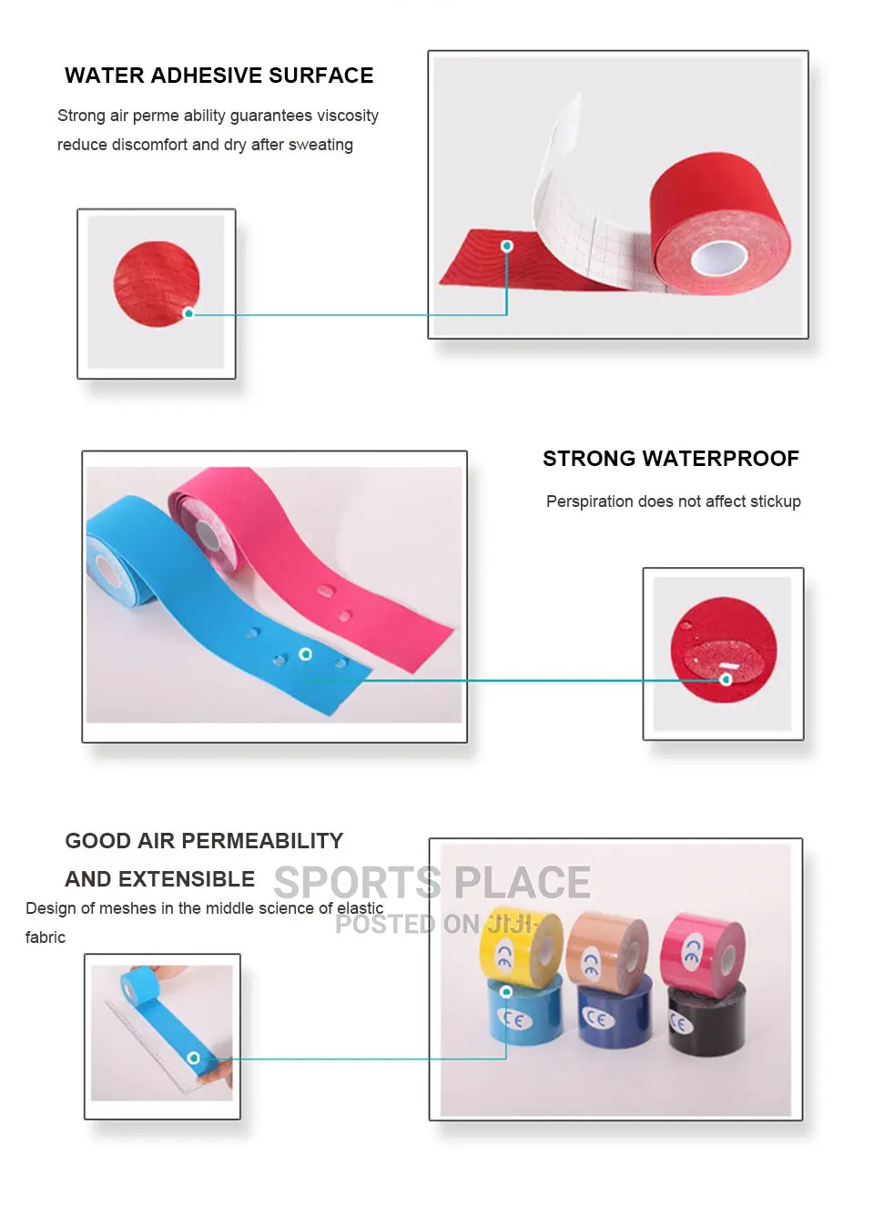 Kinesiology Tape K-Tape Athletic Tapes Muscle Tapes