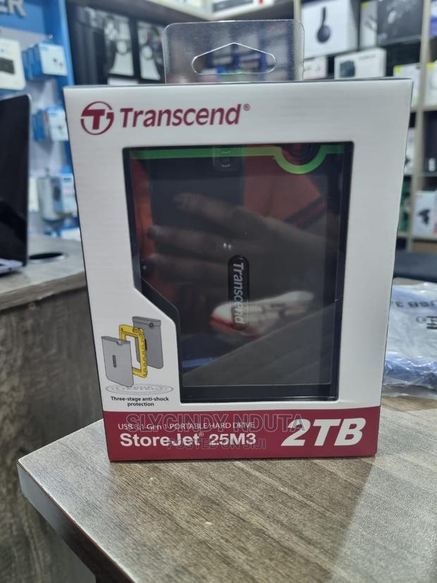 Transcend 2tb USB 3.1 Gen 1 Portable Hard Drive - main view