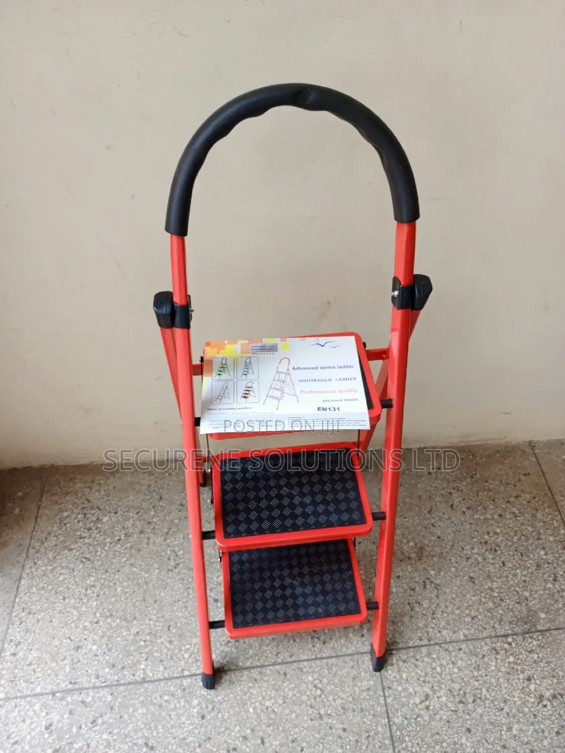 3 Steps Steel a Type Ladder Wide Steps