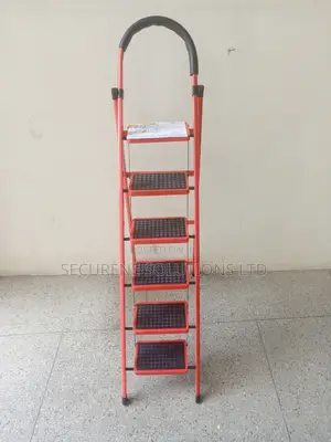 6 Steps Steel a Type Ladder Wide Steps