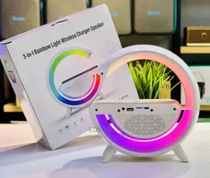 3 in 1 Rainbow Light-Wireless Charger-Speaker