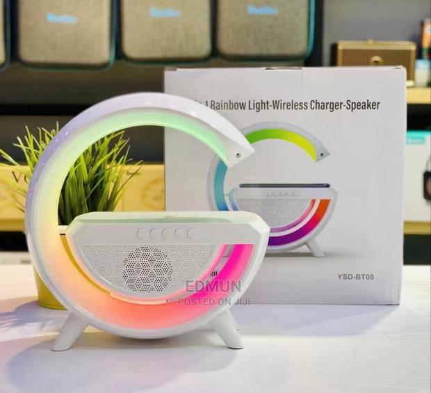 3 in 1 Rainbow Light-Wireless Charger-Speaker - thumbnail 2