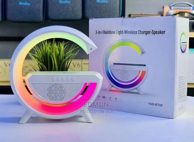 3 in 1 Rainbow Light-Wireless Charger-Speaker - thumbnail 6