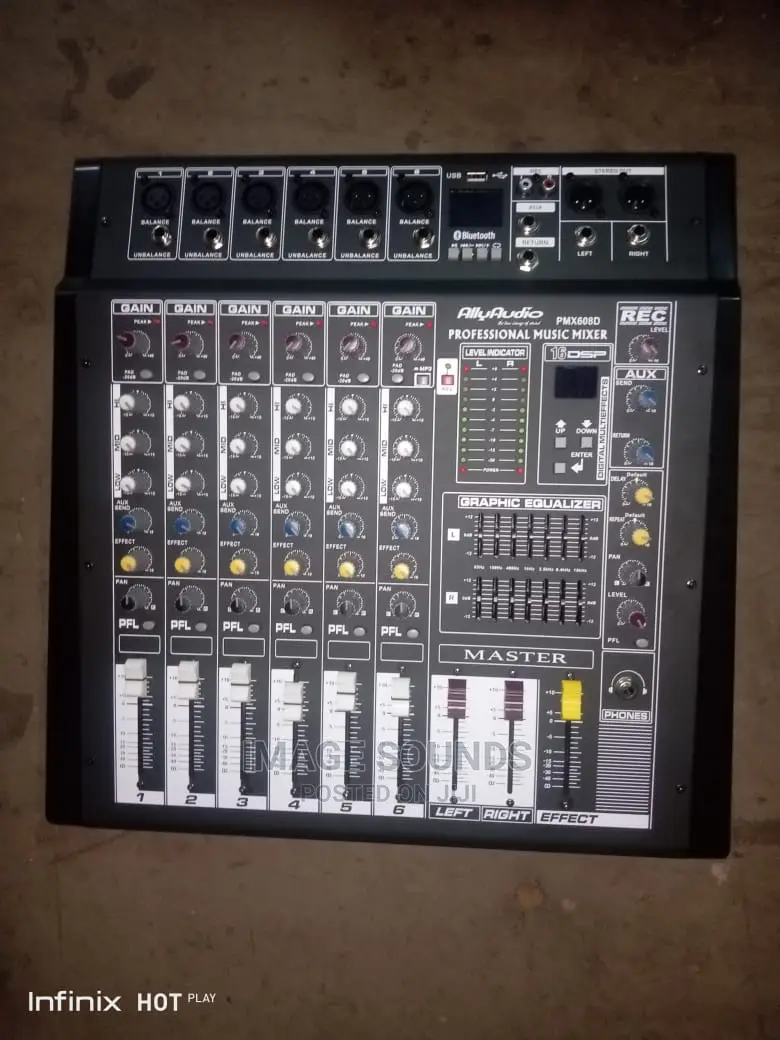 Powered Mixer 6channel Pmx608