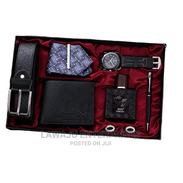 Exquisite Men Gift Tie Wallet 7pc Package
