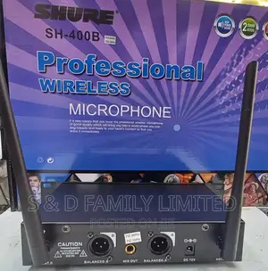 Shure SH 400B Professional Wireless Microphone
