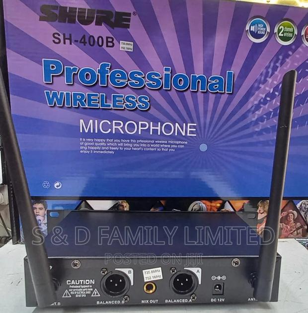 Shure SH 400B Professional Wireless Microphone - thumbnail 3