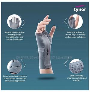 Tynor E-01 Elastic Wrist Splint Medium Grey Right( or Left) - thumbnail 2