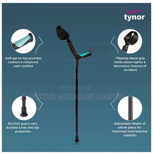 Tynor L-13 Elbow Crutch Adjustable Universal 1pc - main view