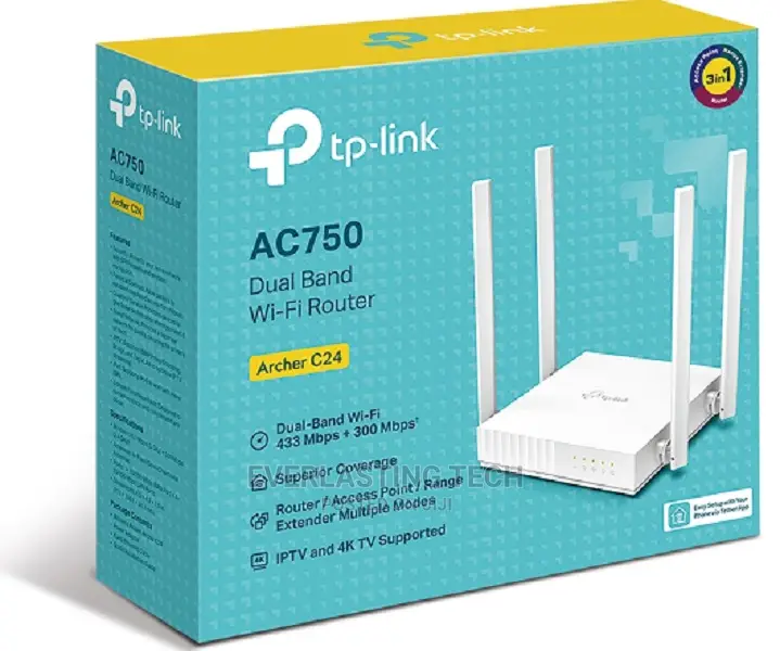 Archer C24 Ac750 Dual-Band Wi-Fi Router