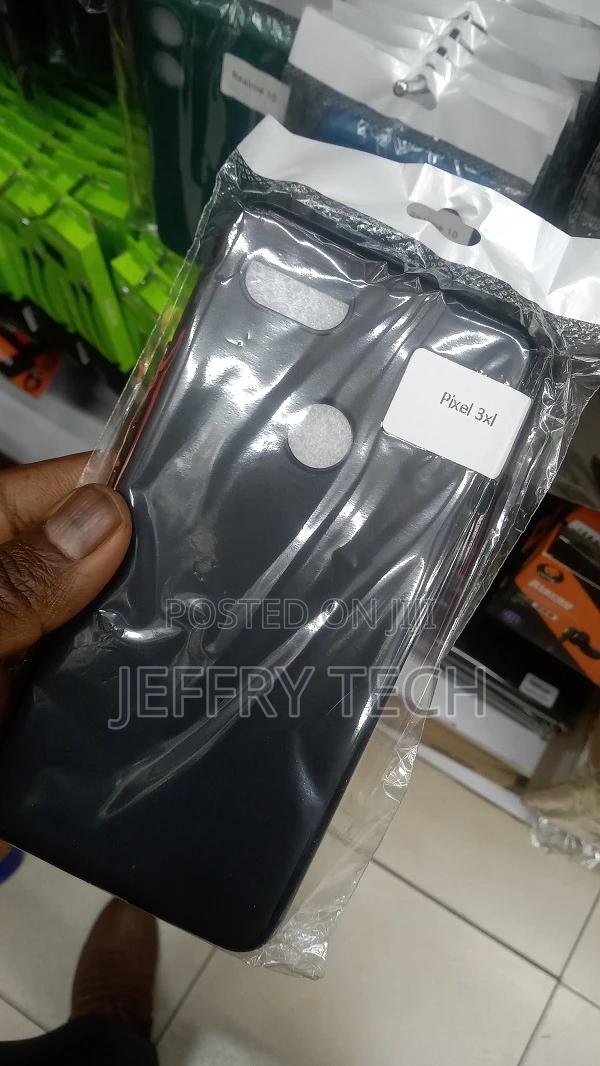 Black Soft Silicone Case Cover for Google Pixel 3xl - thumbnail 2