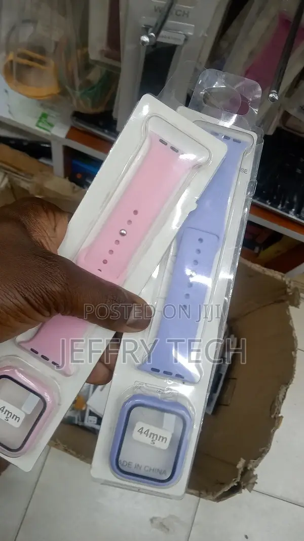 Apple Watch Band 42/44mm, Silicone Watch Strap + PC Tempered