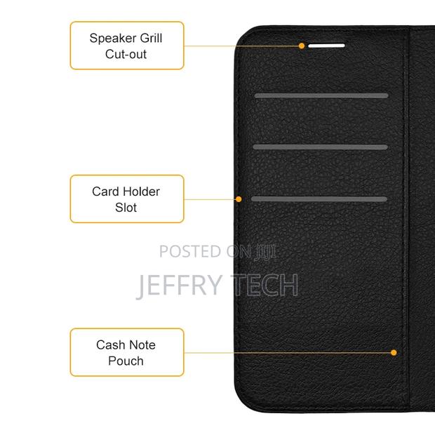 Leather Wallet Case Card Holder Pouch for Nokia G21 - Blac - thumbnail 5