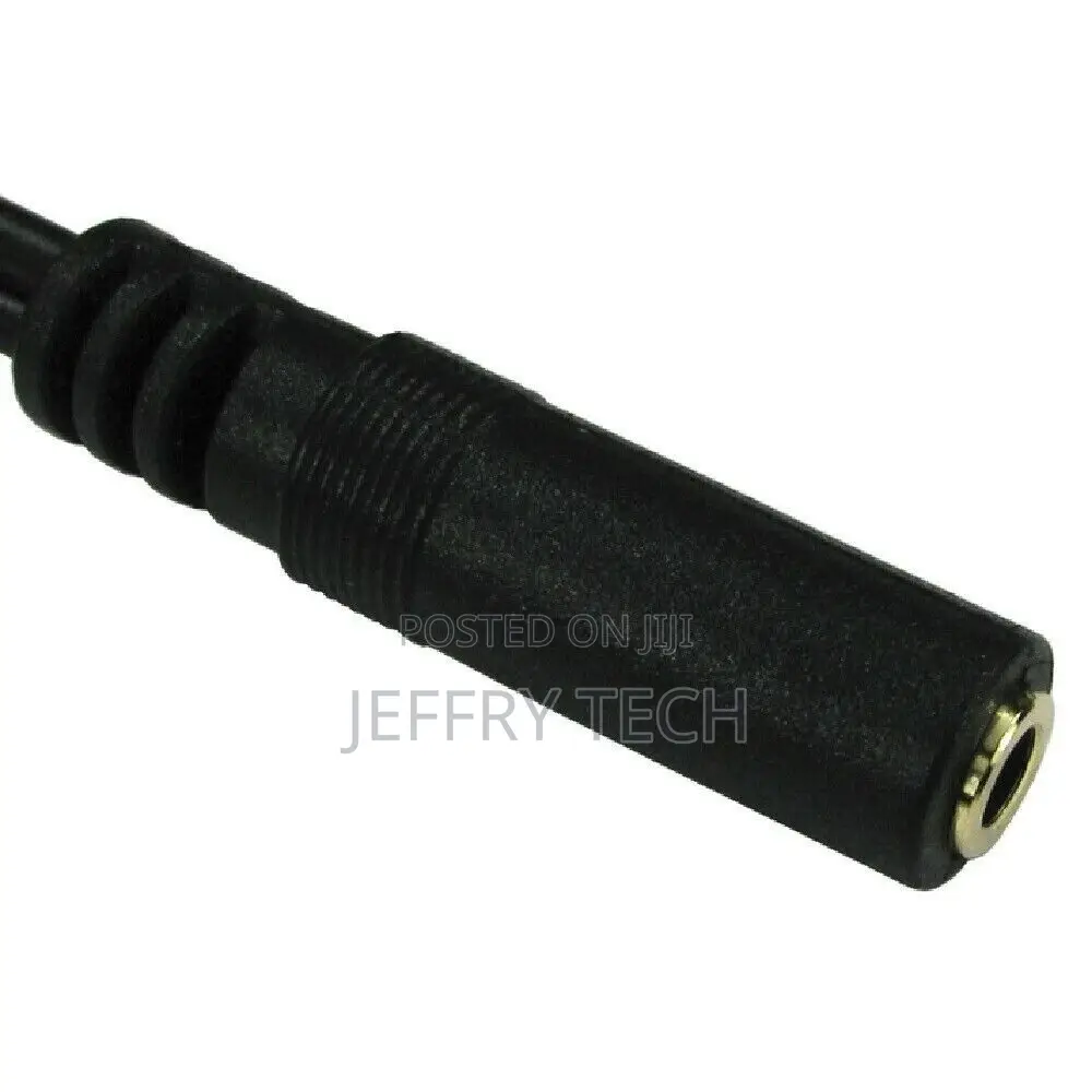 20cm 3.5mm Jack Female Socket to 2 RCA Phono Plugs Adaptor Y