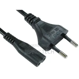 European Plug Figure of 8 C7 2 Pin AC Mains Power Cable Lead