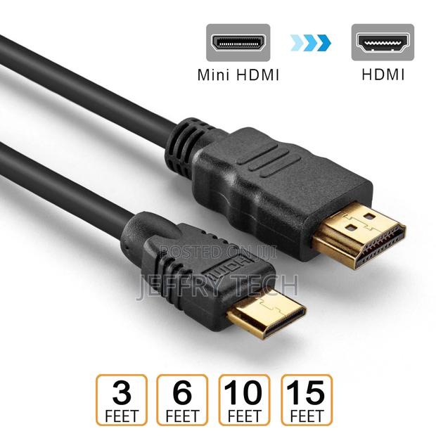 10m Cable Mini HDMI TO HMDI Tested Video Cable PC Digi - thumbnail 2