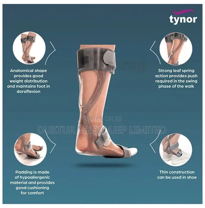 Tynor D 17 Foot Drop Splint Medium Right/Left(CH, S,M, L,XL)
