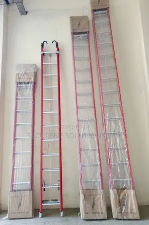 32 Ft/10meter Fiberglass Double Extension Ladder