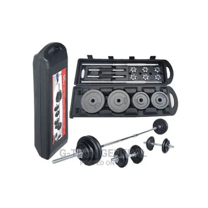 Generic Dumbbells/Barbell With a Portable Case 50kgs Set