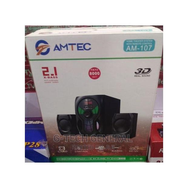 Amtec AM-107 Subwoofer Amtecsystem 2.1CH 8000wts BT/FM - thumbnail 2