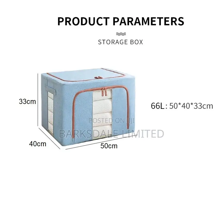 Clothes Storage Bag Organizer Foldable Box Fabric Stackable
