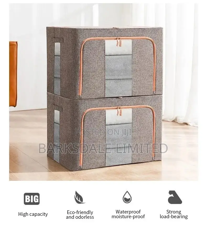 Clothes Storage Bag Organizer Foldable Box Fabric Stackable