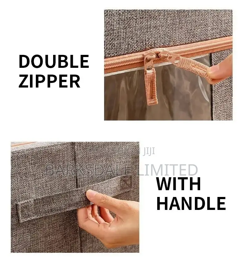 Clothes Storage Bag Organizer Foldable Box Fabric Stackable