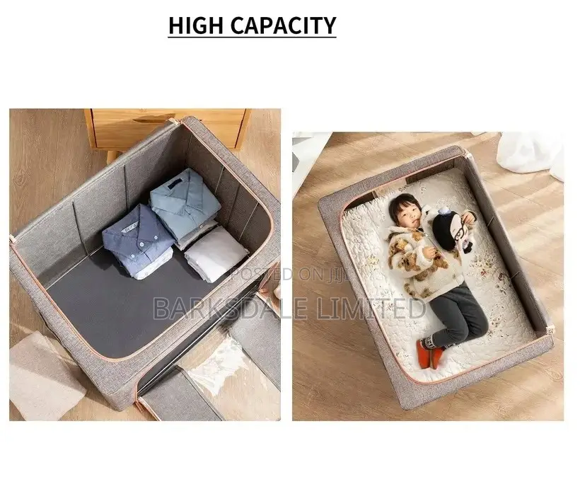 Clothes Storage Bag Organizer Foldable Box Fabric Stackable