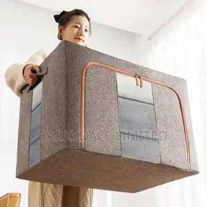 Clothes Storage Bag Organizer Foldable Box Fabric Stackable