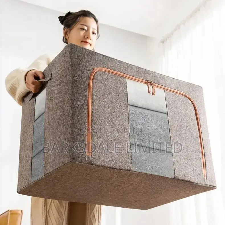 Clothes Storage Bag Organizer Foldable Box Fabric Stackable