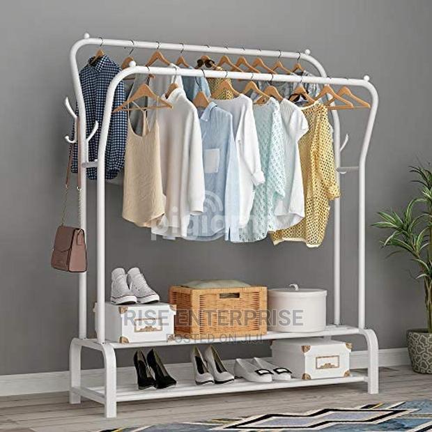 Quality Curved Double Pole Cloth Rack