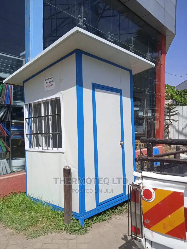 Prefabricated Security Booth Red/Blue