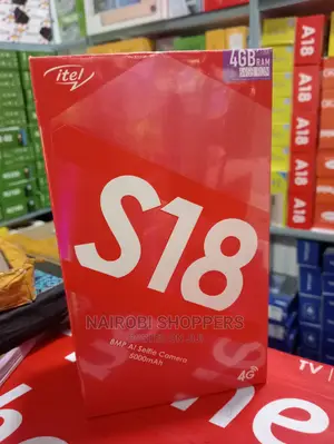 New Itel S18 64 GB Black