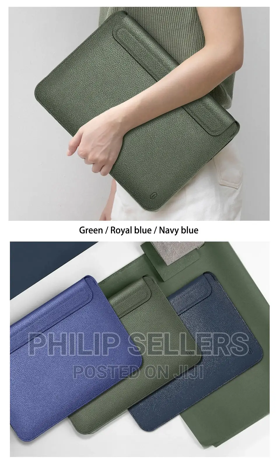 Wiwu 13.6 New Waterproof Leather Laptop Bag Case for Macbook